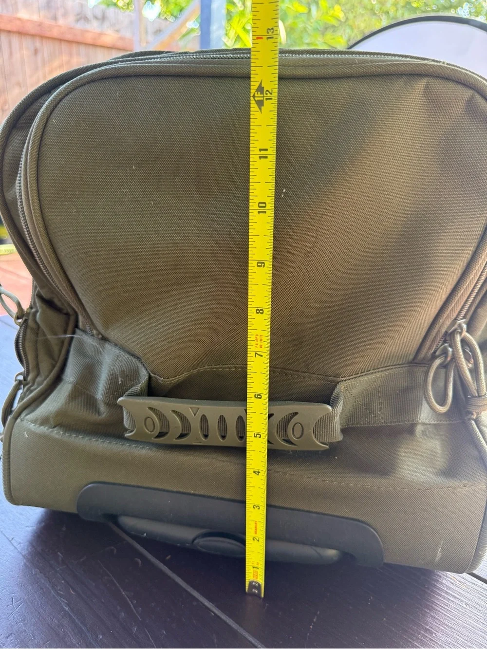 5.11 Highland Tactical Green Nylon Rolling Duffel Bag w/ Wheels 30in.
